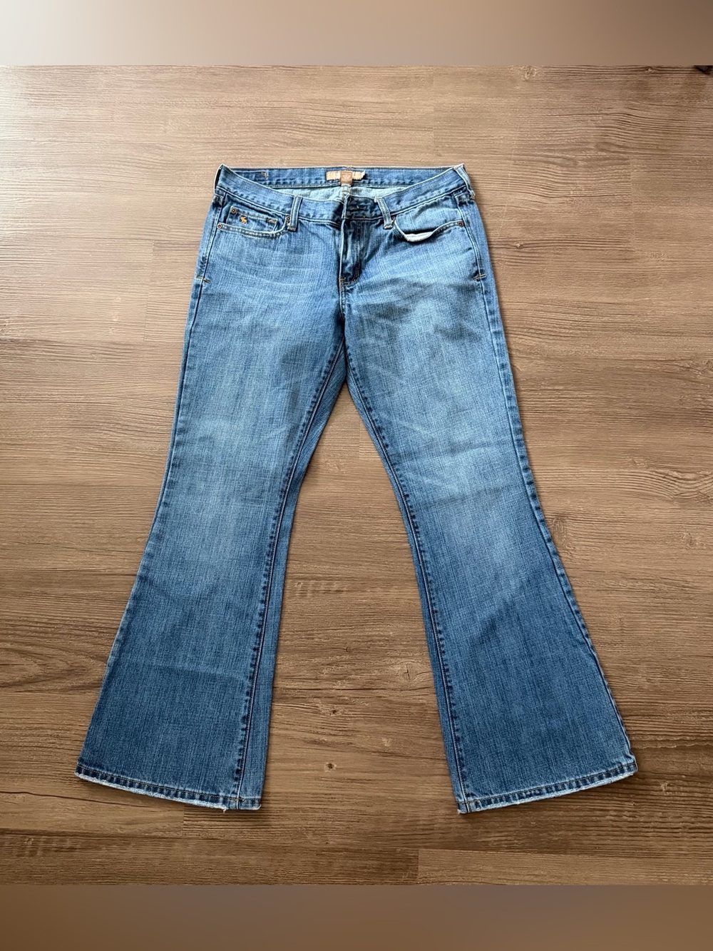 Abercrombie & Fitch Y2K Low Rise Flare Jeans 8S 100% Cotton